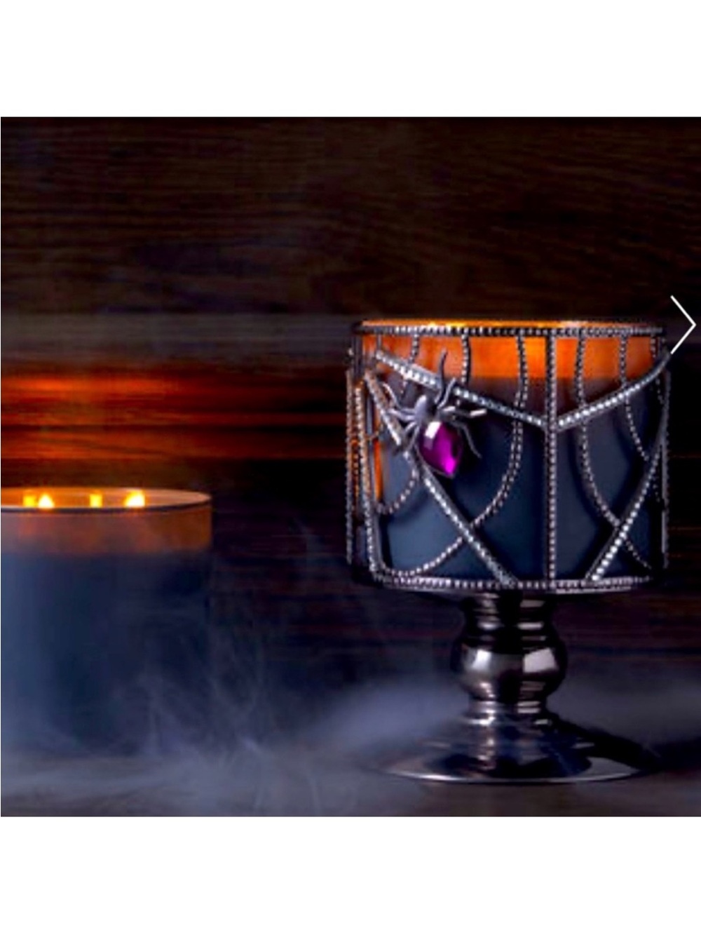 Bath & Body Works Gem Crystal Spider Pedestal Candle Holder 3
Wick NEW Retired